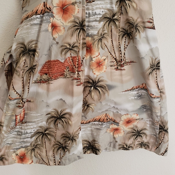 Vintage Hawaiian Mini Wrap Dress - Picture 8 of 11